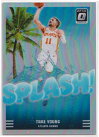 12 — 2024-25 Panini Donruss Optic Trae Young Splash! Holo #9 — Raw — actual card front