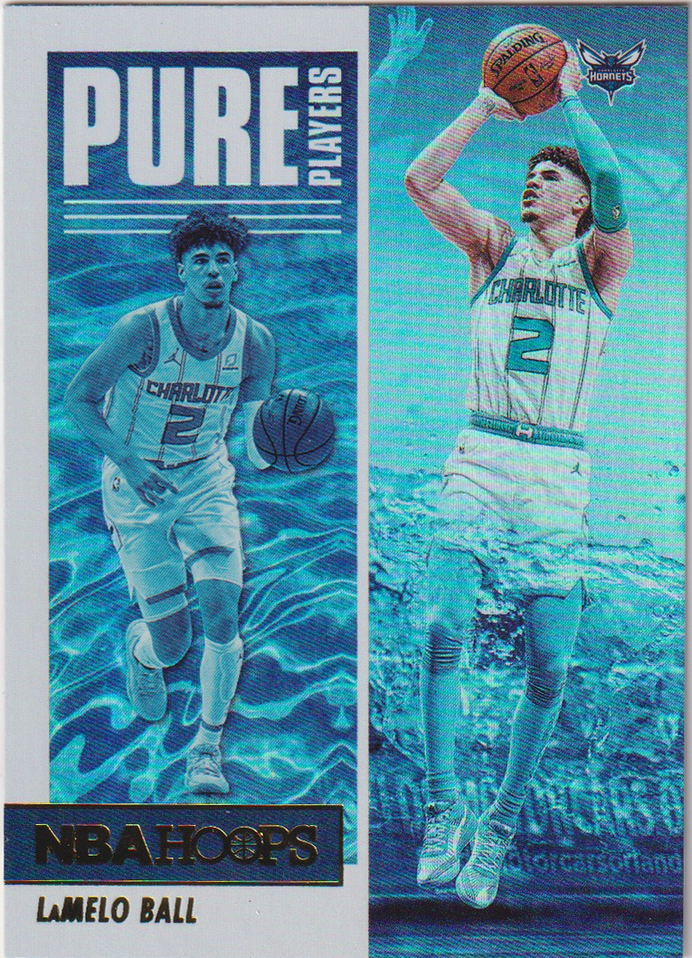 2021-22 Panini NBA Hoops LaMelo Ball Pure Players Holo #1 — Raw actual front
