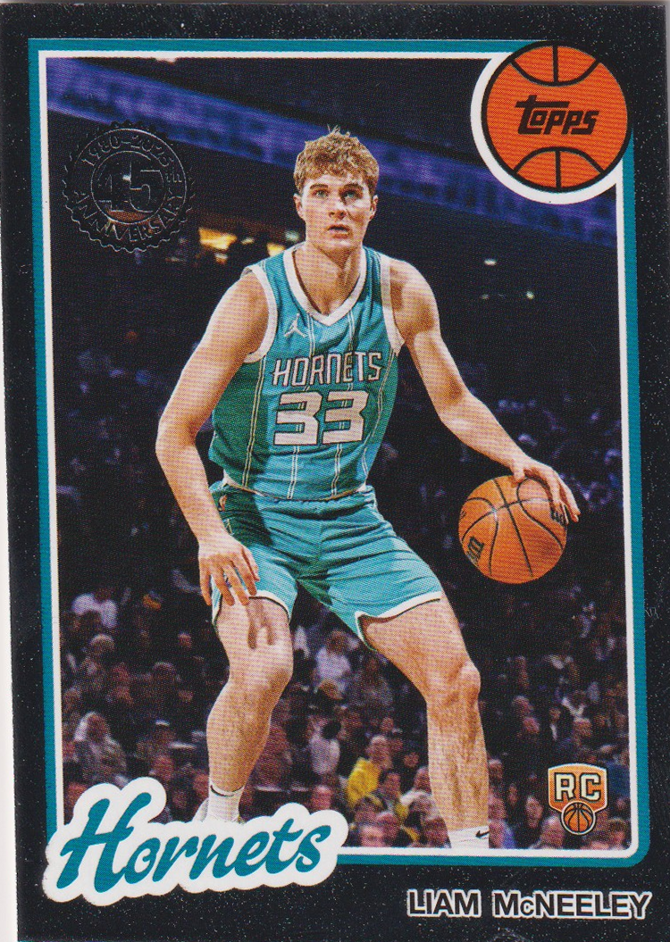 03 2025-26 Topps Liam McNeeley 1980-81 Topps Basketball Rookie #80BK-88 — Raw actual card
