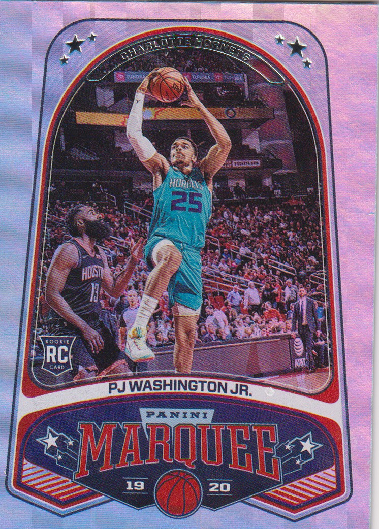05 2019-20 Panini Chronicles PJ Washington Jr. Marquee Pink Rookie #257 — Raw actual card