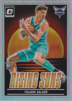 01 2024-25 Panini Donruss Optic Tidjane Salaün Rising Suns Holo Rookie #12 — Raw actual card