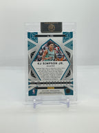 05 2024-25 Panini Obsidian KJ Simpson Jr. Electric Etch Purple Flood Rookie 54/75 #151 - 2024-25 Panini Obsidian KJ Simpson Jr. Electric Etch Purple Flood Rookie 54/75 #151 — Raw actual back