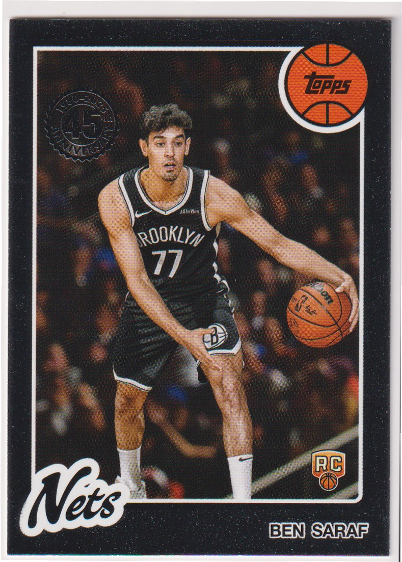 04 — 2025-26 Topps Ben Saraf 1980-81 Topps Basketball Rookie #80BK-72 – Raw — actual card front