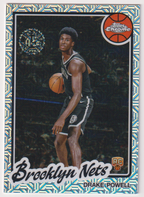 02 — 2025-26 Topps Drake Powell 1980-81 Topps Chrome Silver Pack Mojo Refractor Rookie #TC-DP – Raw — actual card front