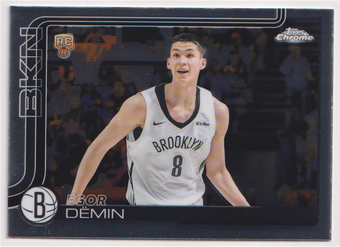 04 2025-26 Topps Chrome Egor Demin Base Rookie #258 - 2025-26 Topps Chrome Egor Demin Base Rookie #258 – Raw front