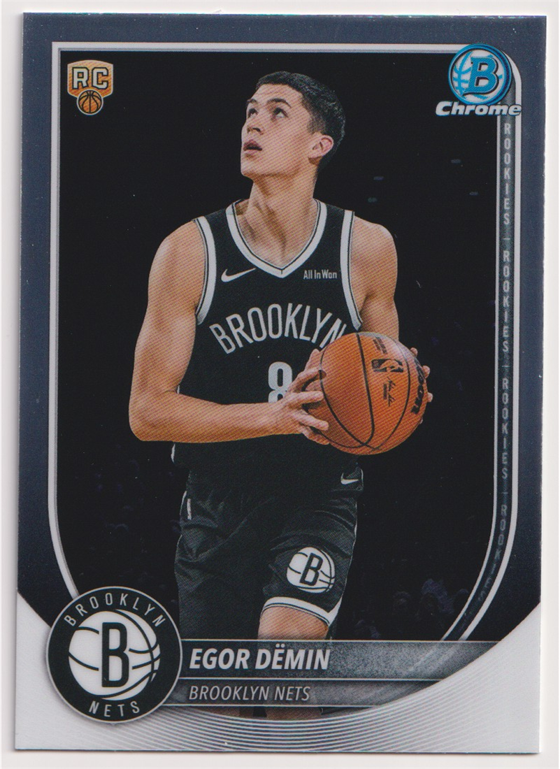 05 — 2025-26 Bowman Chrome Egor Demin Base Rookie #BCV-8 – Raw — actual card front
