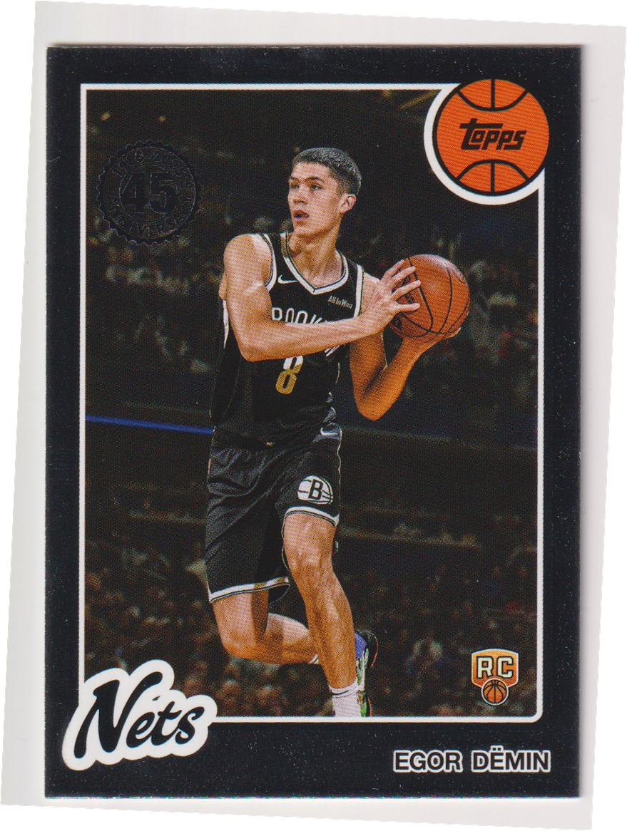 01 2025-26 Topps Egor Demin 1980-81 Topps Basketball Rookie #80BK-55 - 2025-26 Topps Egor Demin 1980-81 Topps Basketball Rookie #80BK-55 – Raw front
