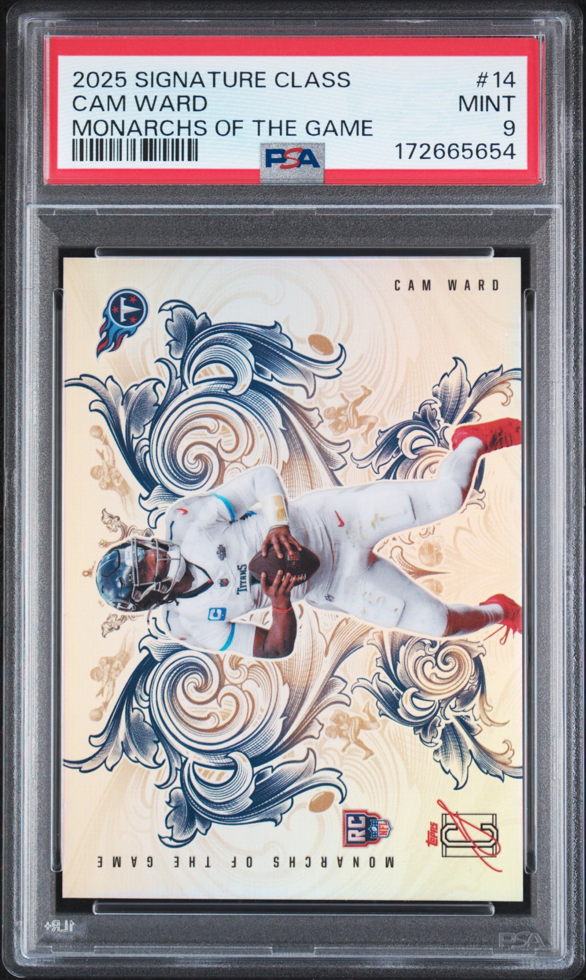 2025 Topps Signature Class Monarchs of the Game Cam Ward #14 — PSA 9 — Cert 172665654 — front