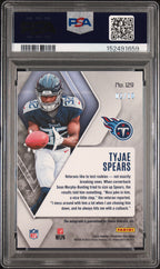 2023 Panini Phoenix Tyjae Spears Autograph-Black Seismic 02/10 #129 — PSA 10 / Auto 7 — Cert 152491659 — reverse
