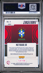 2022 Panini Instant FIFA World Cup Qatar Neymar Jr #4 — PSA 10 — back