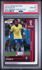 2022 Panini Instant FIFA World Cup Qatar Neymar Jr #4 — PSA 10 — front