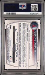 2025 Bowman Draft Chrome Prospect Autographs Johnny Slawinski #CPA-JS Refractor — PSA 8 / Auto 10 back