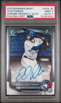 2025 Bowman Draft Chrome Prospect Autographs Jojo Parker #CPA-JP — PSA 9 / Auto 7 front