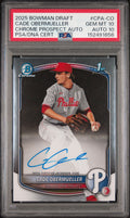 2025 Bowman Draft Chrome Prospect Autographs Cade Obermueller #CPA-CO — PSA 10 / Auto 10 front
