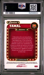 2025-2026 Topps FC Barcelona Collector Tin Lamine Yamal #25 Gold — PSA 8 — back