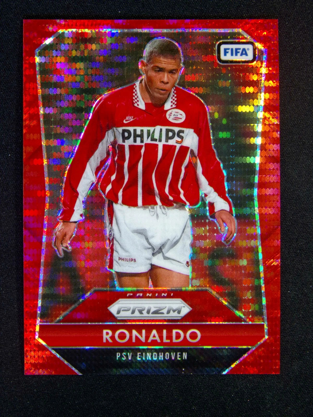 2025-26 Panini Prizm FIFA Ronaldo Red Pulsar #23 — Raw — front