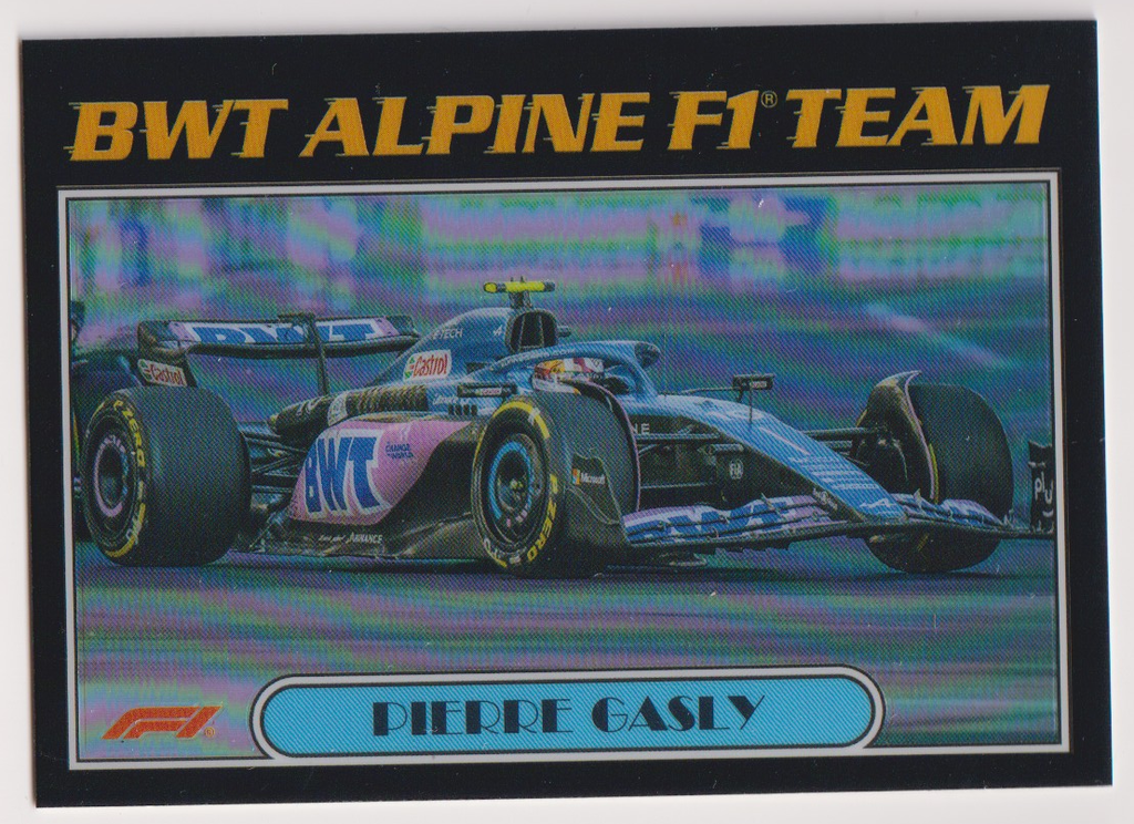 03 Pierre Gasly — Alpine car retro border — front