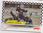 14 Red Bull — 2021 DHL Fastest Pit Stop Checker Flag — front