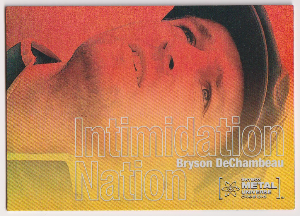 04 2021 Skybox Metal Universe Champions Bryson DeChambeau #IN-9 Intimidation Nation — front