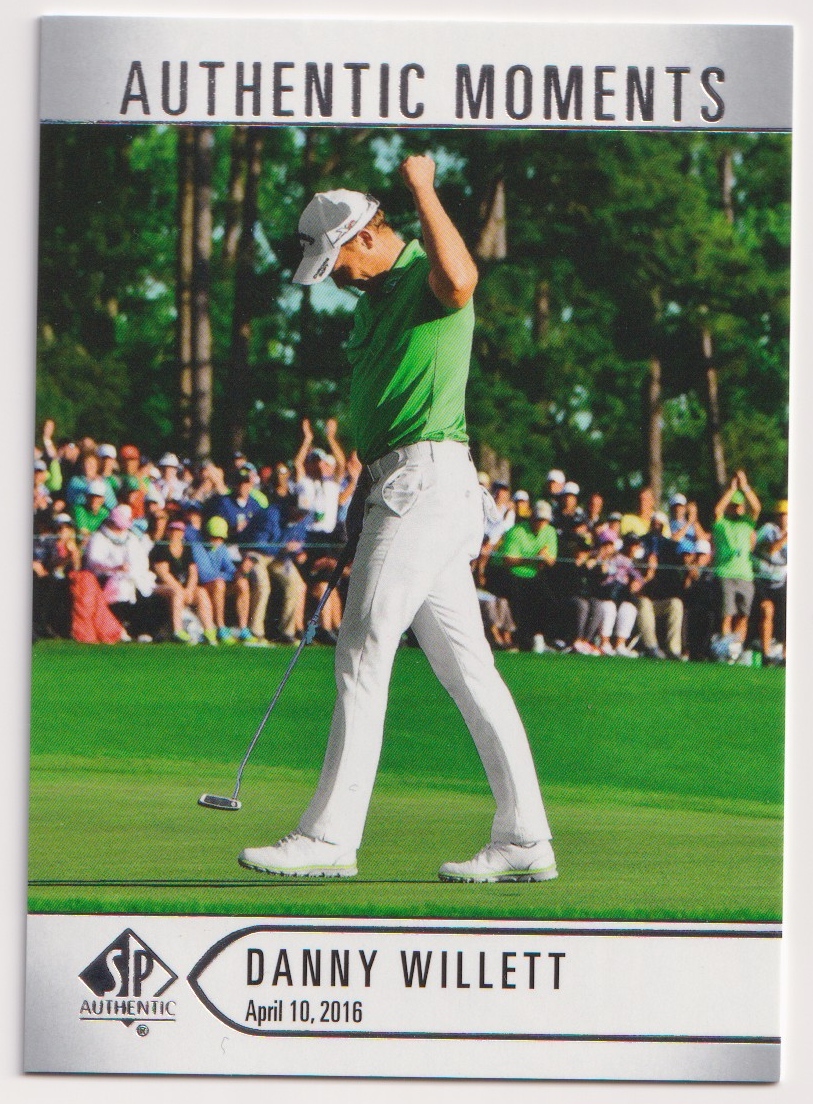 05 2021 SP Authentic Golf Danny Willett #55 Authentic Moments — 2016 Masters — front