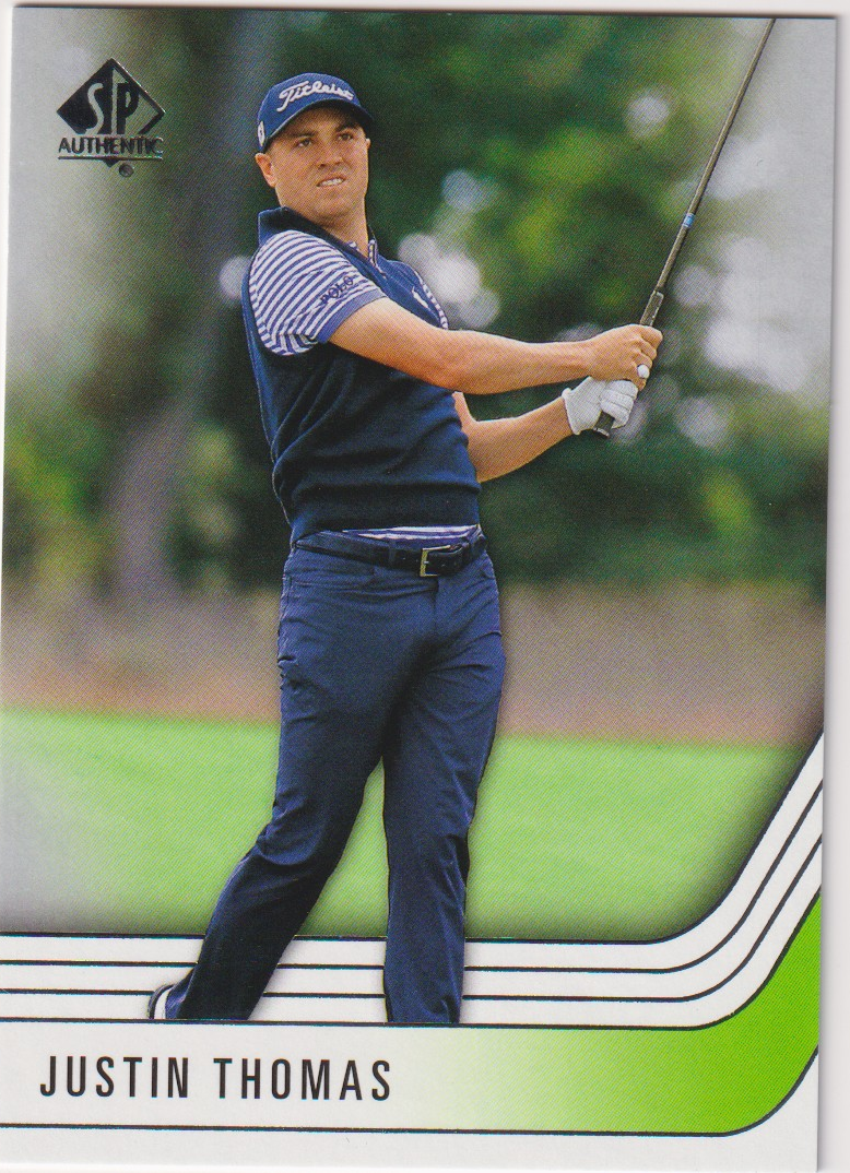 17 2021 SP Authentic Golf Justin Thomas #25 — front
