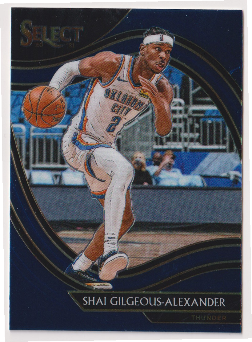 02 Select (2020-21) - blue design — Shai Gilgeous-Alexander — actual card front