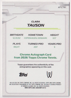 Clara Tauson — #AT-CTN Base Auto — back