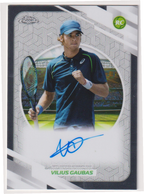 2026 Topps Chrome Tennis Vilius Gaubas Base Autograph RC #AT-VGS, front
