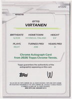Otto Virtanen — #AT-OVN Refractor Auto — back