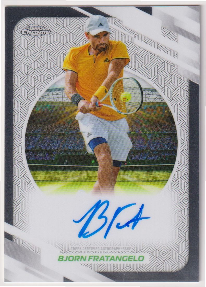 2026 Topps Chrome Tennis Bjorn Fratangelo Base Autograph #AT-BFO, front