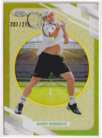 2026 Andy Roddick — #141 Yellow Refractor 207/275 — front