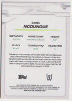 2026 Carel Ngounoue — #153 Yellow Refractor 025/275 — back