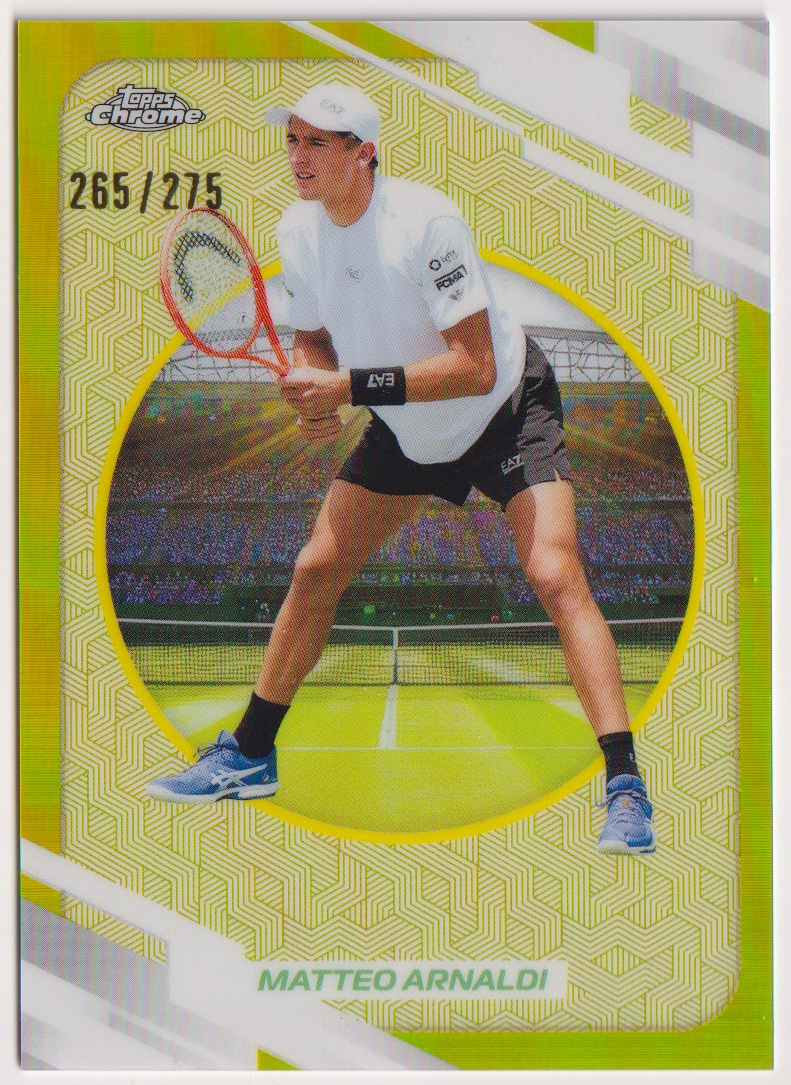 2026 Matteo Arnaldi — #63 Yellow Refractor 265/275 — front