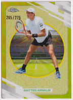 2026 Matteo Arnaldi — #63 Yellow Refractor 265/275 — front