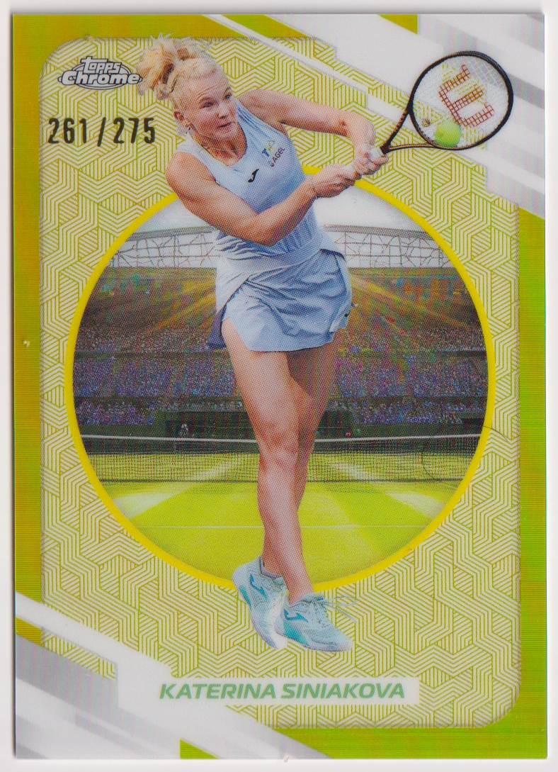 2026 Katerina Siniakova — #176 Yellow Refractor 261/275 — front