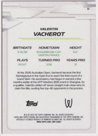 2026 Valentin Vacherot — #91 Pink Refractor 024/250 — back