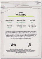 2026 Dino Prizmic — #59 Pink Refractor 172/250 RC — back