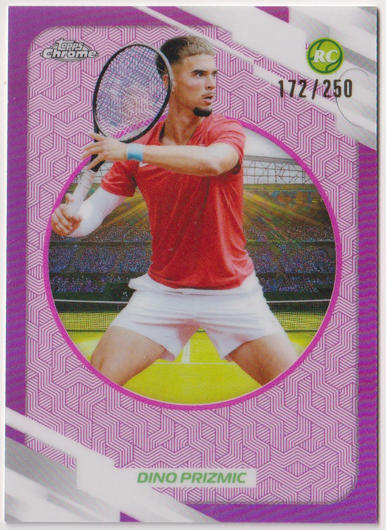 2026 Dino Prizmic — #59 Pink Refractor 172/250 RC — front