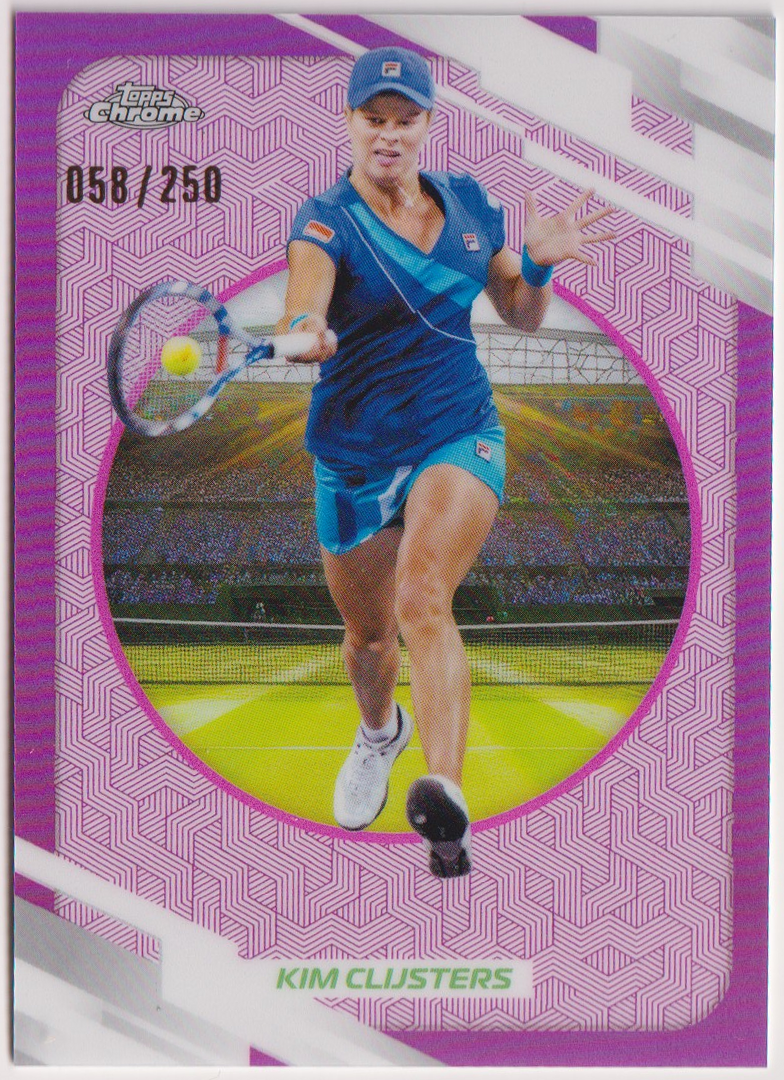 2026 Kim Clijsters — #114 Pink Refractor 058/250 — front