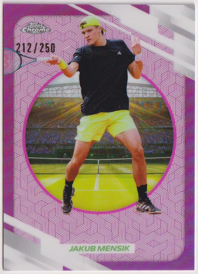 2026 Jakub Mensik — #67 Pink Refractor 212/250 — front