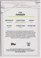 2026 Ivan Ivanov — #51 Pink Refractor 093/250 RC — back