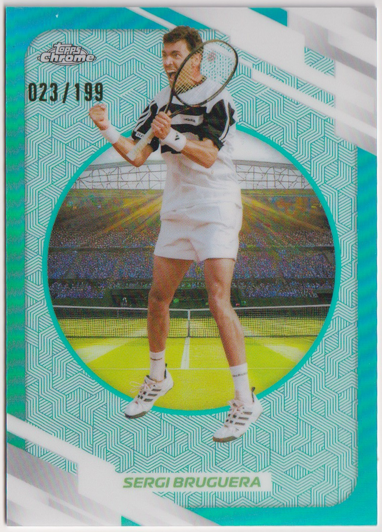 2026 Sergi Bruguera — #132 Aqua Refractor 023/199 — front