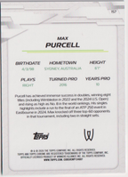 2026 Max Purcell — #157 Aqua Refractor 151/199 — back