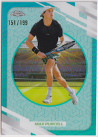 2026 Max Purcell — #157 Aqua Refractor 151/199 — front