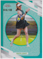 2026 Maya Joint — #189 Aqua Refractor 018/199 — front
