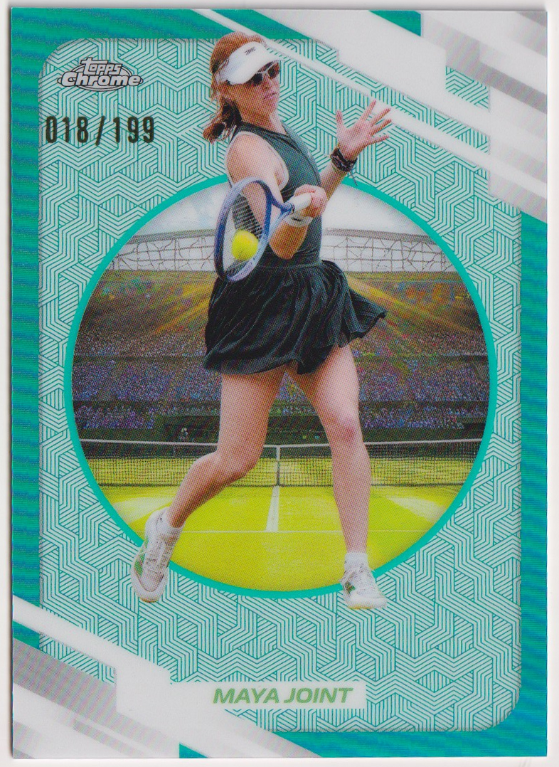 2026 Maya Joint — #189 Aqua Refractor 018/199 — front