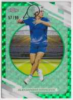 2026 Aleksandar Kovacevic — #113 Green Geometric Refractor 57/99 — front
