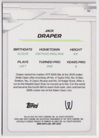 2026 Jack Draper — #55 Green Geometric Refractor 06/99 — back