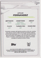 2026 Leylah Fernandez — #131 Aqua Geometric Refractor 151/199 — back