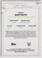 2026 Hailey Baptiste — #171 Purple Geometric Refractor 45/75 — back